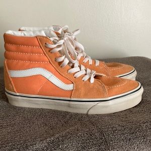 VANS HIGH TOPS Tangerine sz8.5 womens